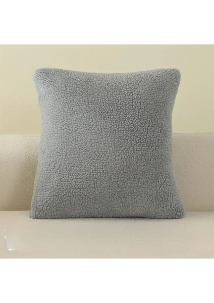 Teddy Kıvırck Peluş Yastık Kılıf Kırlant ( 1ADET ) Ölçüm 40 x 40 cm