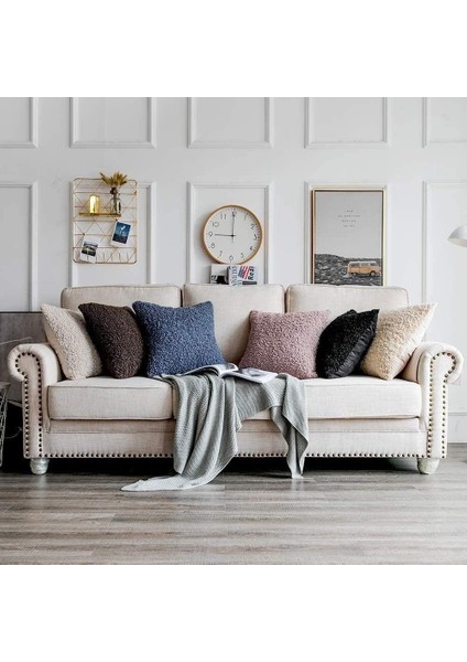 Teddy Kıvırck Peluş Yastık Kılıf Kırlant ( 1ADET ) Ölçüm 40 x 40 cm fiyatları