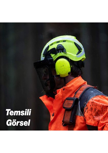 Barete Takılabilir Kulak Işitme Koruyucu Manşonlu Kulaklık Gürültü Önleme 25 Db Ses Koruma 1 Adet indirimleri