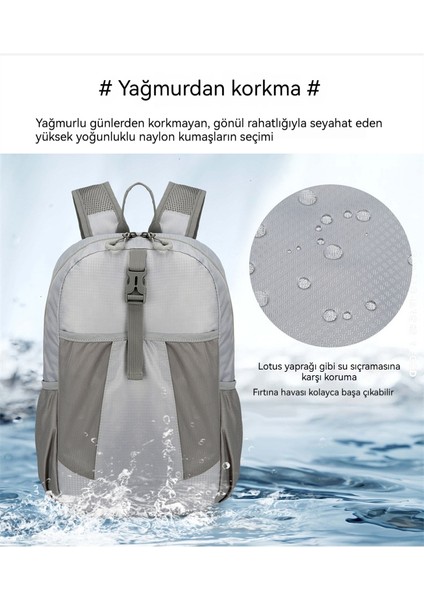 Açık Yaz Katlanır Hafif Sırt Çantası Taşınabilir Spor Sırt Çantası Ince Seyahat Çantası (Yurt Dışından) fiyatları