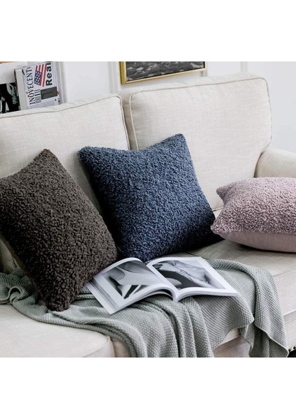 Teddy Kıvırck Peluş Yastık Kılıf Kırlant ( 1ADET ) Ölçüm 40 x 40 cm fırsatları