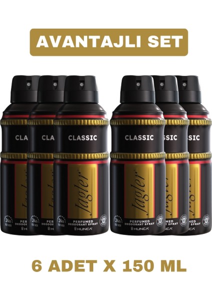 Deodorant For Men 150ml X 6 Adet