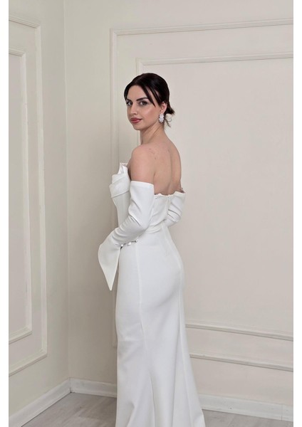 Beyaz Alya Abiye 0702 modelleri