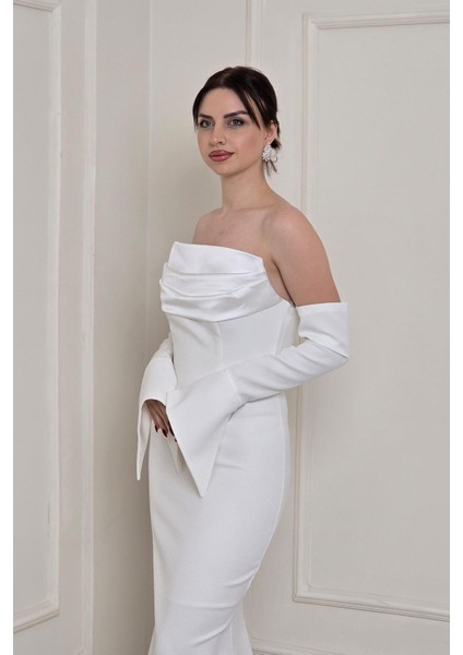 Beyaz Alya Abiye 0702 fırsatları