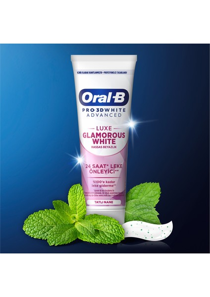 Pro 3D White Advanced Luxe Glamorous White Diş Macunu 75 ml x 3 Adet