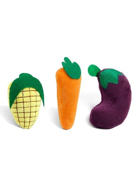 Peluş Sebze Meyve Kedi Oyuncağı 8 cm