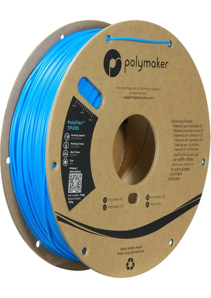 Polyflex TPU95 Filament Mavi