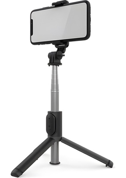 Akıllı Telefonlar Için Tripod, Kablosuz Uzaktan Deklanşör, Selfi Çubuğu Q1 Telefon Tutucu