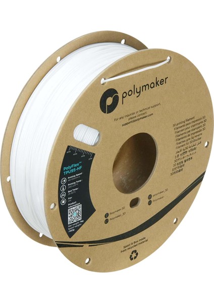 Polyflex TPU95-HF Filament Beyaz