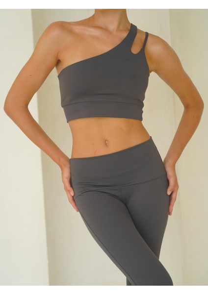 Mai Asana Geniş Paça Spor Antrasit Pantolon