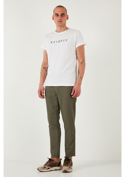 Streç Regular Fit Normal Bel Düz Paça Jogger Pantolon Erkek Pantolon CF25617953
