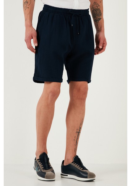 Pamuk Regular Fit Normal Bel Müslin Short Erkek Short CF25S657802
