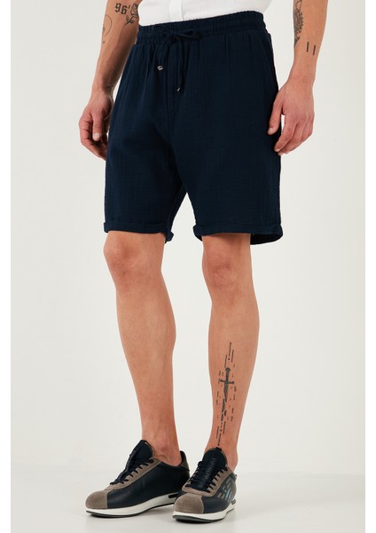 Pamuk Regular Fit Normal Bel Müslin Short Erkek Short CF25S657802
