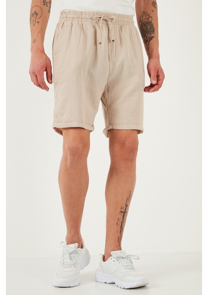 Pamuk Regular Fit Normal Bel Müslin Short Erkek Short CF25S657802