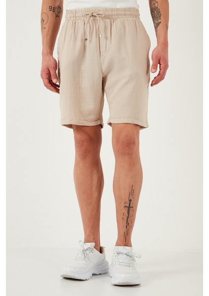 Pamuk Regular Fit Normal Bel Müslin Short Erkek Short CF25S657802