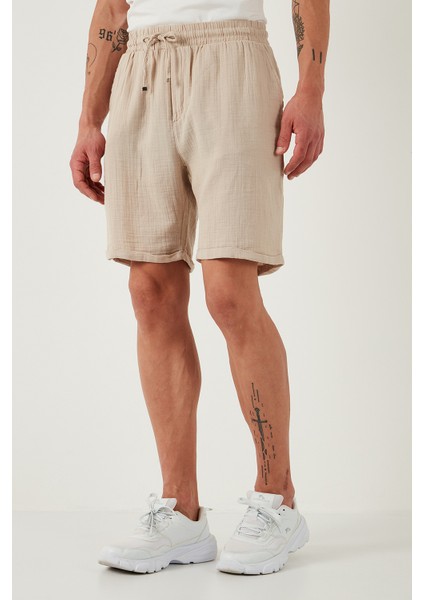 Pamuk Regular Fit Normal Bel Müslin Short Erkek Short CF25S657802