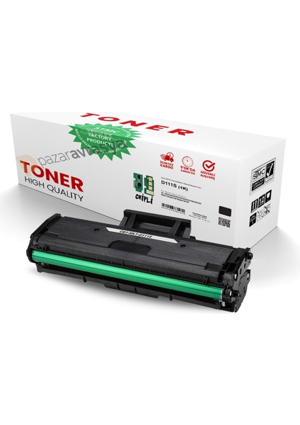 Samsung MLT-D111S Çipli Muadil Toner /wb/ M2020/2020W/M2070/M202