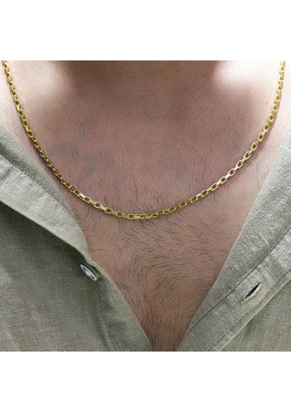 Halkalı 14 Ayar Altın Erkek Zincir Kolye fiyatları