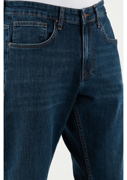 Streç Pamuklu Comfort Fit Yüksek Bel Boru Paça Jeans Erkek Kot Pantolon 4400S57TEXAS indirimleri