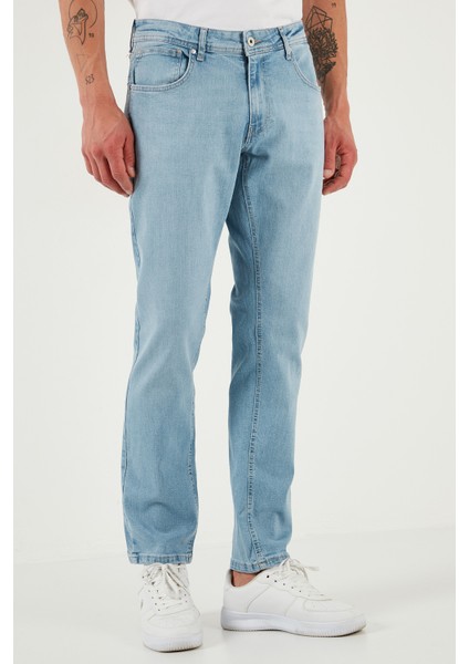Streç Pamuklu Regular Fit Normal Bel Boru Paça Jeans Erkek Kot Pantolon 2201S512PARMA fiyatları