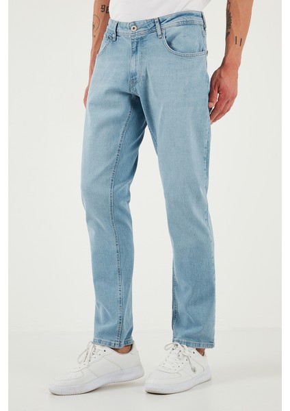 Streç Pamuklu Regular Fit Normal Bel Boru Paça Jeans Erkek Kot Pantolon 2201S512PARMA modelleri