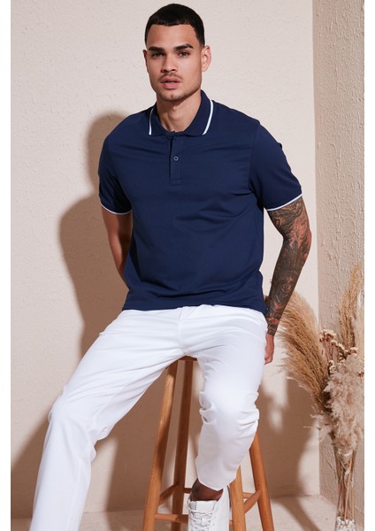 Pamuklu Regular Fit Polo Yaka T Shirt Erkek Polo Yaka T Shirt 5902063