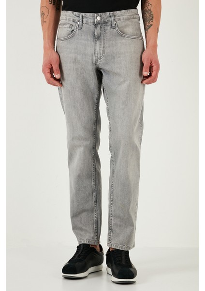 Streç Pamuklu Comfort Fit Yüksek Bel Boru Paça Jeans Erkek Kot Pantolon 4400S58TEXAS modelleri