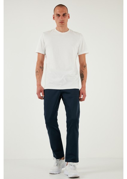 Streç Pamuklu Comfort Fit Yüksek Bel Boru Paça Jeans Erkek Kot Pantolon 4400S65TEXAS