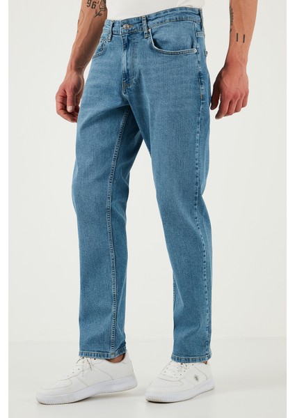 Streç Pamuklu Comfort Fit Yüksek Bel Boru Paça Jeans Erkek Kot Pantolon 4400S51TEXAS modelleri