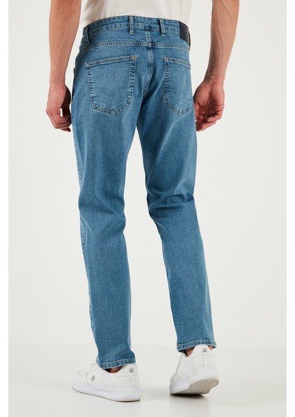 Streç Pamuklu Comfort Fit Yüksek Bel Boru Paça Jeans Erkek Kot Pantolon 4400S51TEXAS indirimleri
