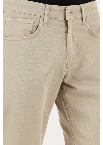 Streç Pamuklu Comfort Fit Yüksek Bel Boru Paça Jeans Erkek Kot Pantolon 4400S65TEXAS