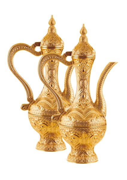 2 Adet Payitaht Motif Işlemeli Büyük Boy Zemzem Ibriği (268-2)