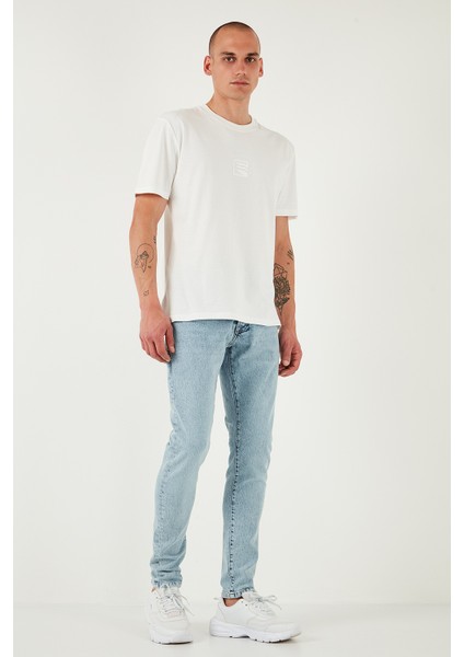 Streç Pamuklu Slim Fit Normal Bel Dar Paça Jeans Erkek Kot Pantolon 1115S601NAPOLI