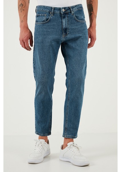 Streç Pamuklu Slim Fit Normal Bel Boru Paça Jeans Erkek Kot Pantolon 5900S60MILANO modelleri