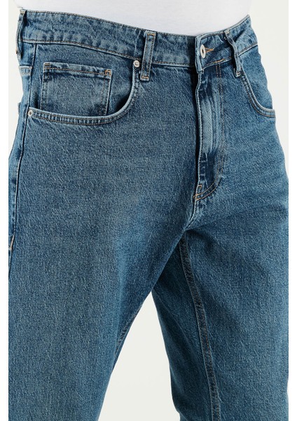 Streç Pamuklu Slim Fit Normal Bel Boru Paça Jeans Erkek Kot Pantolon 5900S60MILANO indirimleri