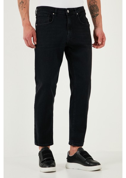 Streç Pamuklu Slim Fit Normal Bel Boru Paça Jeans Erkek Kot Pantolon 5900S50MILANO fiyatları