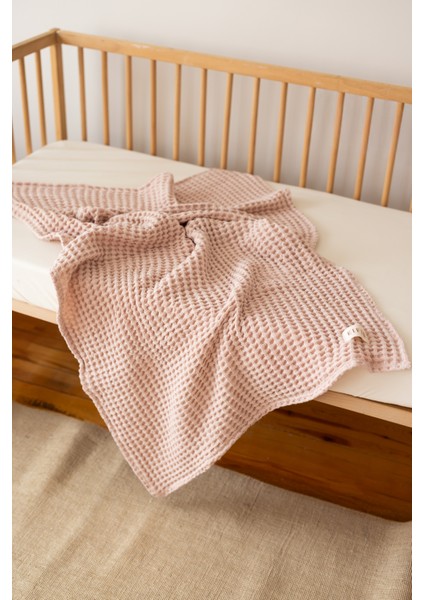 %100 Pamuk Waffle Bebek Pike Örtüsü