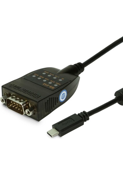 LED Göstergeli Usb-C 2.0 Seri RS-232 Adaptör