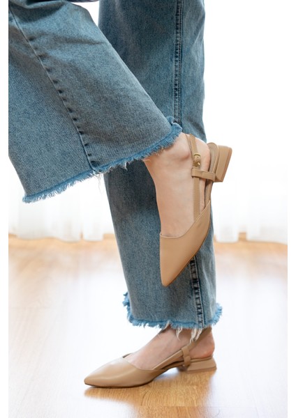 Felina Taba ( 3 cm Topuklu ) Sivri Burun Topuklu Ayakkabı fırsatları