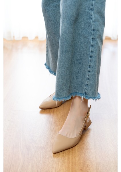 Felina Taba ( 3 cm Topuklu ) Sivri Burun Topuklu Ayakkabı indirimleri