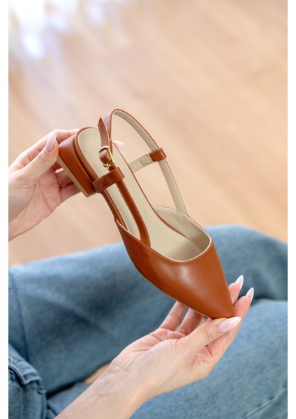 Felina Taba ( 3 cm Topuklu ) Sivri Burun Topuklu Ayakkabı fiyatları