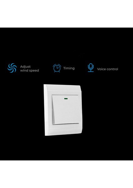 Tuya Akıllı Wifi Fan Tavan Vantilatörü Anahtar Modülü Çift Modlu Sıfırlama Ses Anahtarı Denetleyicisi Alexa Google Ev Için Beyaz (Yurt Dışından)