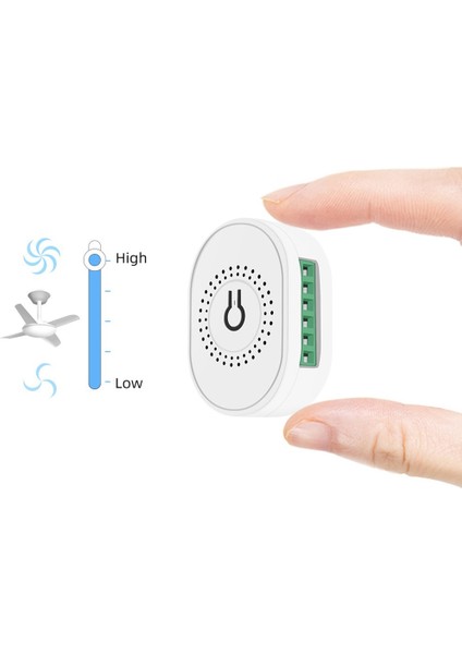 Tuya Akıllı Wifi Fan Tavan Vantilatörü Anahtar Modülü Çift Modlu Sıfırlama Ses Anahtarı Denetleyicisi Alexa Google Ev Için Beyaz (Yurt Dışından)