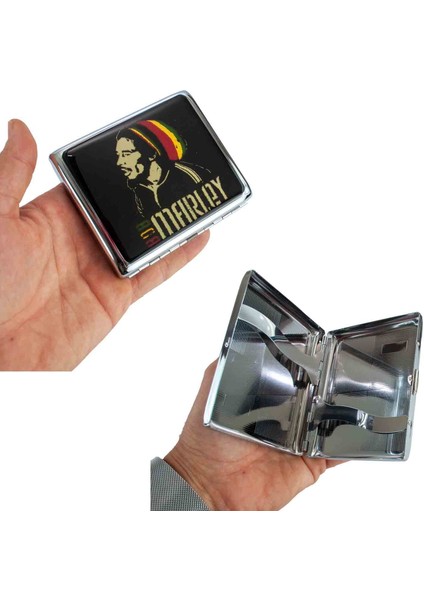Şık ve Dayanıklı Bob Marley Metal Sigara Tabakası | 20 Sigara Kapasiteli | Kaliteli Tasarım | Uzun Ömürlü Kullanım indirimleri