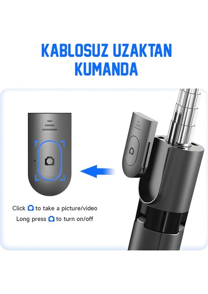 Akıllı Telefonlar Için Tripod, Kablosuz Uzaktan Deklanşör, Selfi Çubuğu F01 Telefon Tutucu fiyatları