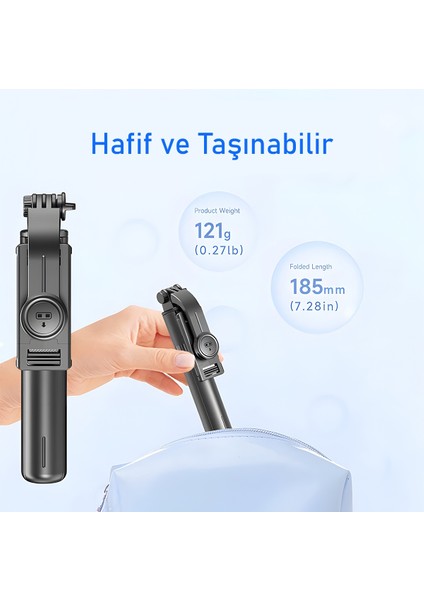 Akıllı Telefonlar Için Tripod, Kablosuz Uzaktan Deklanşör, Selfi Çubuğu F01 Telefon Tutucu fırsatları