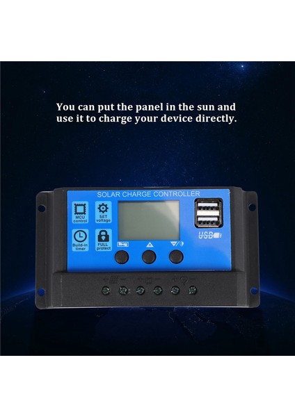 10W Esnek Güneş Paneli Güneş Pilleri Araba Rv Tekne Ev Çatı Van Kamp Güneş Pili, 50A Güneş Kontrol Modülü (Yurt Dışından)