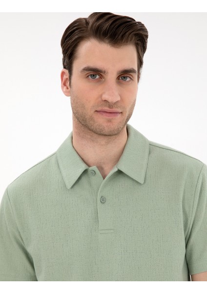 Erkek Çağla Yeşili Slim Fit Polo Yaka Tişört 50307581-VR016 fiyatları