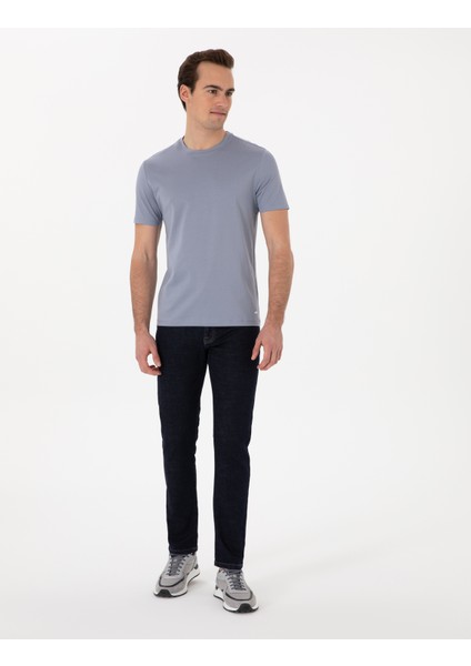 Erkek Lacivert Slim Fit Jean Pantolon 50302680-VR033