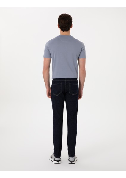 Erkek Lacivert Slim Fit Jean Pantolon 50302680-VR033